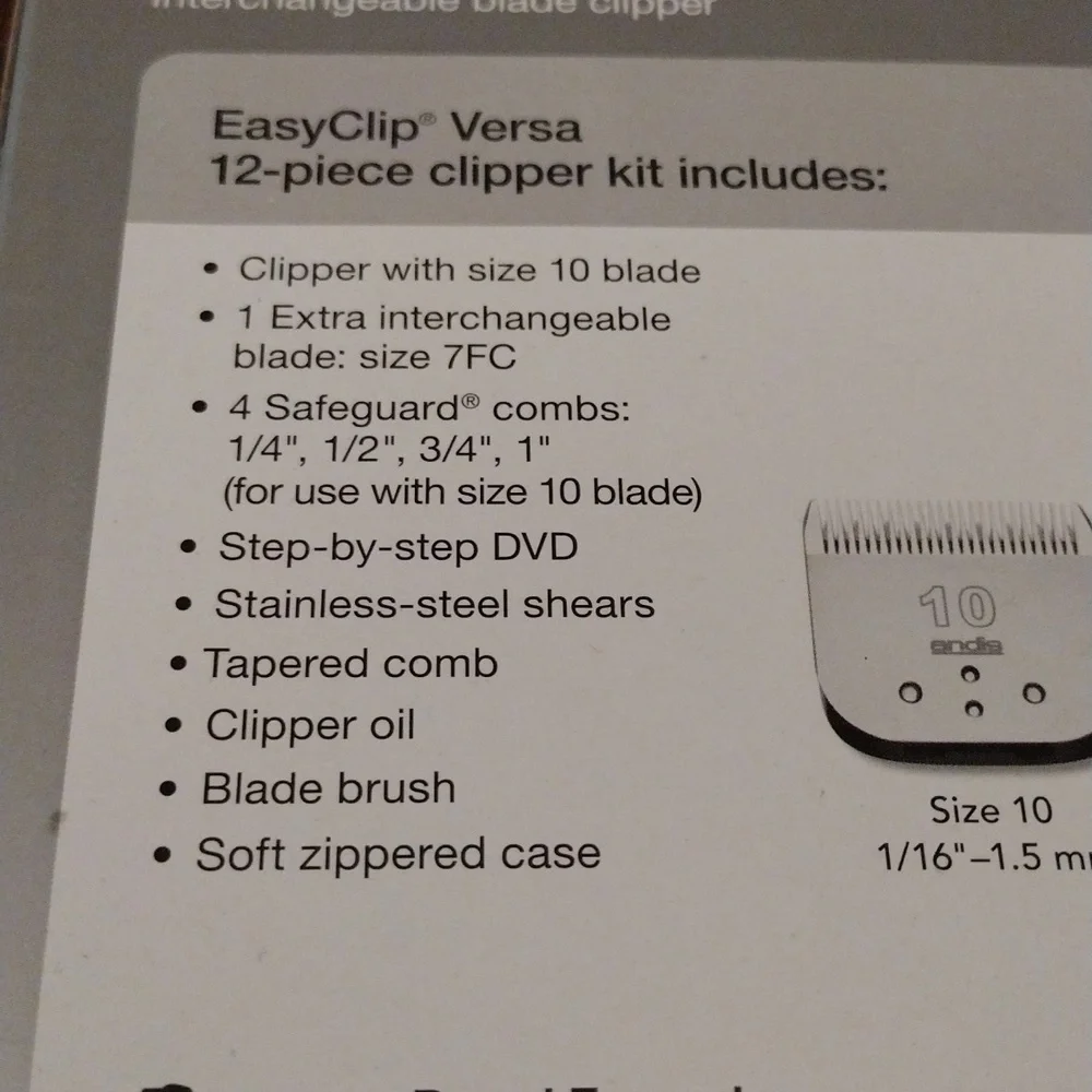 Andis Easy Clip Pet Hair Clipper Trimmer Kit Lk.NEW